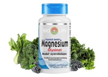 Magnesium Glysinate with vegetation and berries in the background